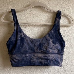 LuLuLemon Navy Tie Dye Sports Bra